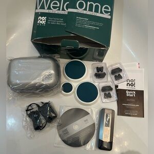 No No Hair Removal System Complete Kit All Skin Colors & Hair Types NEW Opened